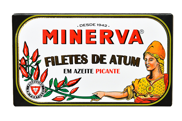 Filetes de atum em azeite picante Minerva - lata encartonada